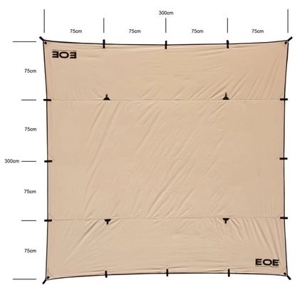 Zeil EOE Innerstandt BTC 300 X 300 Cm 2 Zeil EOE Innerstandt BTC 300 X 300 Cm - Afbeelding 2