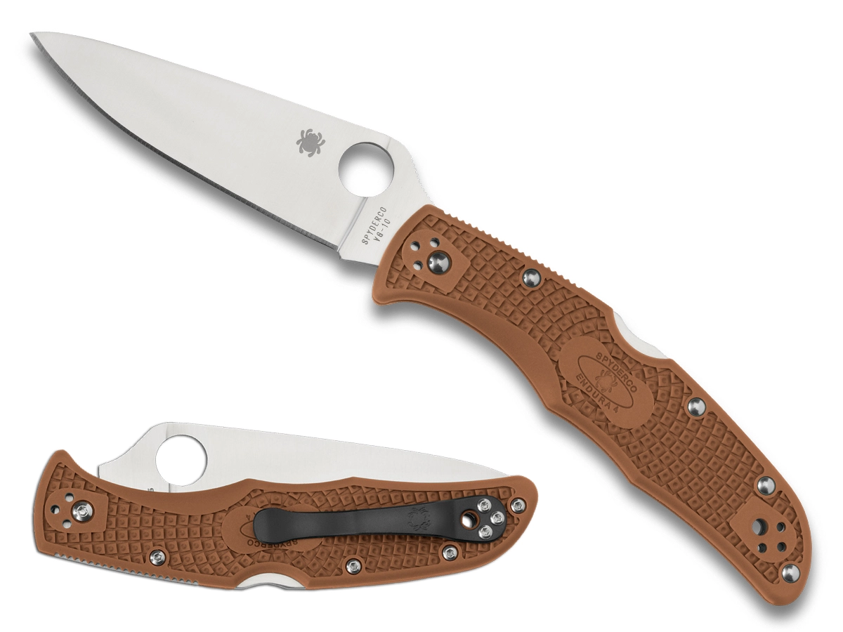 Vouwmes Spyderco Endura 4 Brown 1 Vouwmes Spyderco Endura 4 Brown