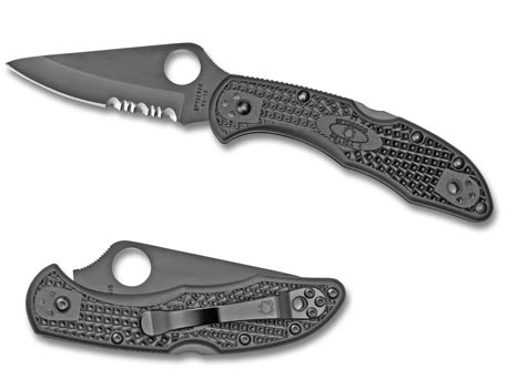 Vouwmes Spyderco Delica 4 PS Black 1 Vouwmes Spyderco Delica 4 PS Black