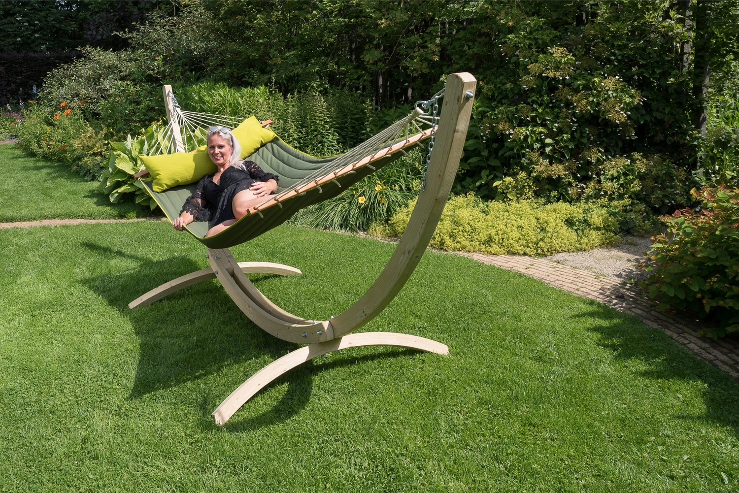 Hangmat Tropilex Double American Green 3 Hangmat Tropilex Double American Green - Afbeelding 3