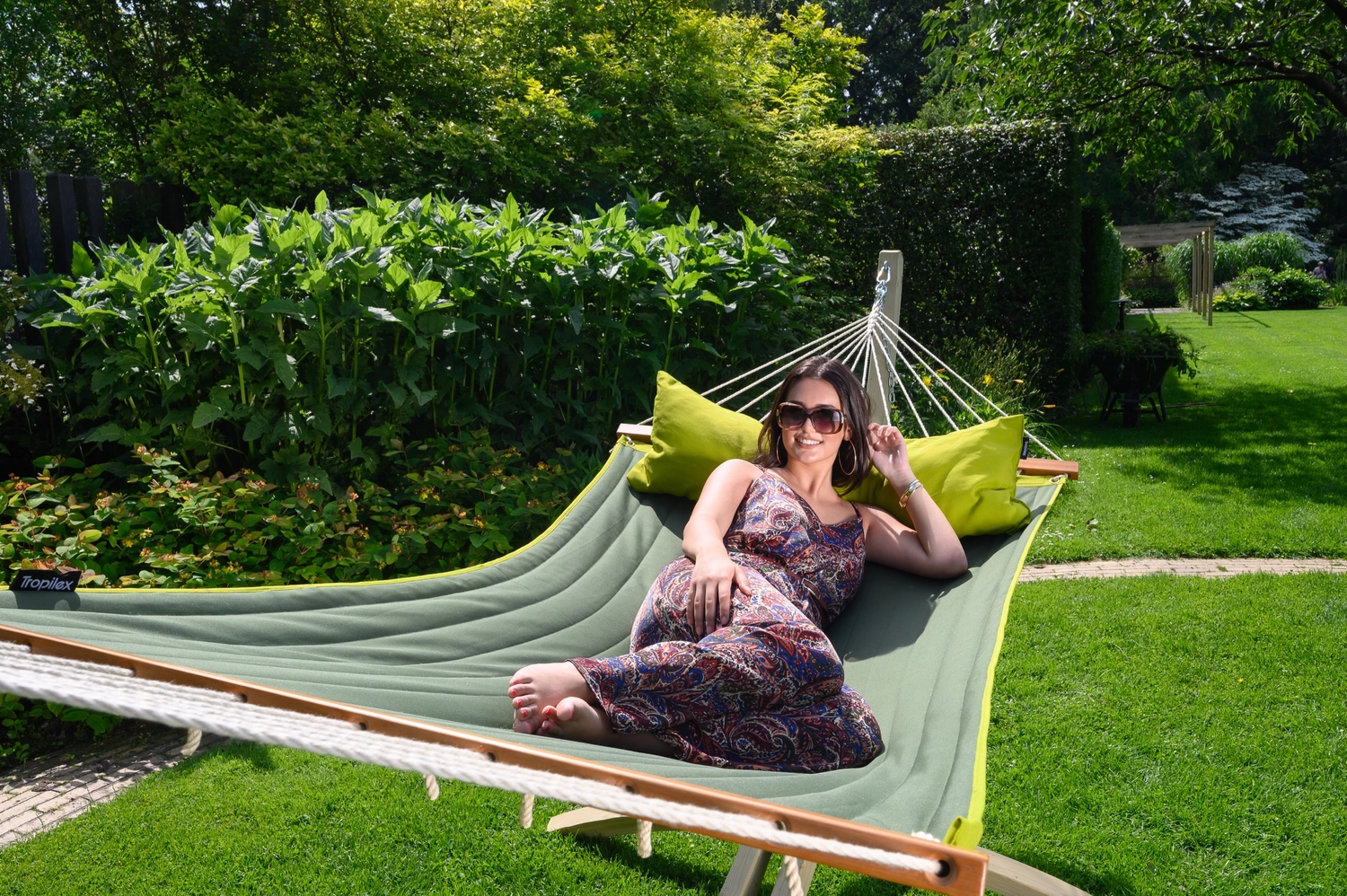 Hangmat Tropilex Double American Green 7 Hangmat Tropilex Double American Green - Afbeelding 7