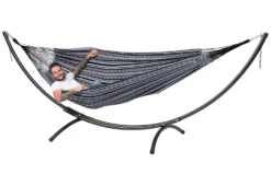 Hangmat Tropilex Double Comfort Black White -Spydercoe Winkel hammock comfort black white 52