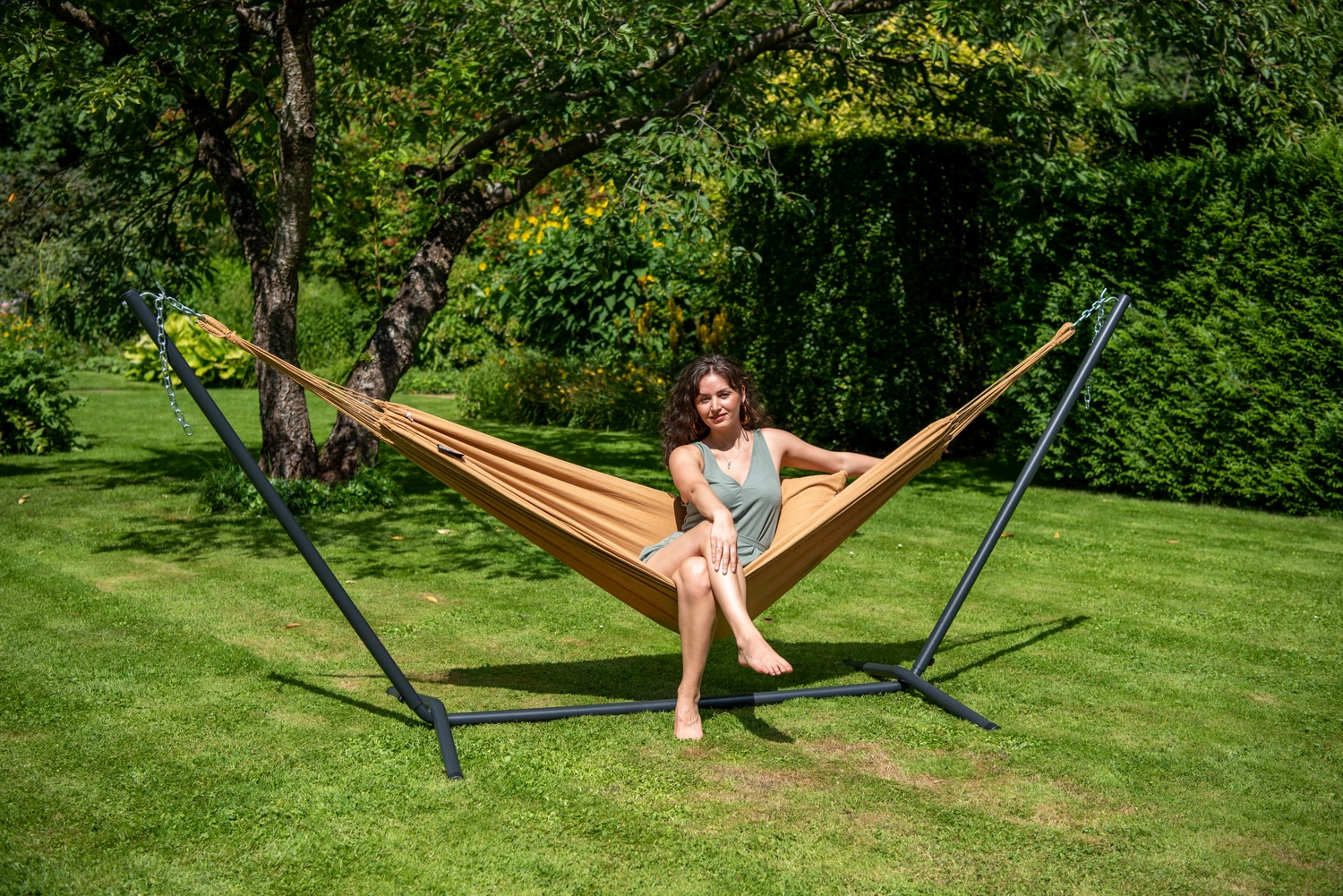 Hangmat Tropilex Single Plain Mocca 6 Hangmat Tropilex Single Plain Mocca - Afbeelding 6