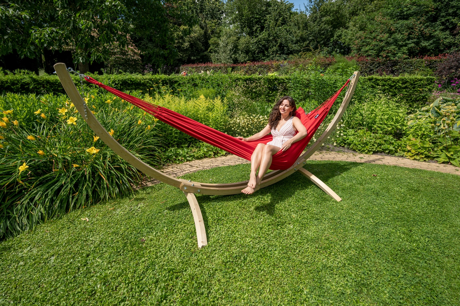 Hangmat Tropilex Single Plain Red 4 Hangmat Tropilex Single Plain Red - Afbeelding 4