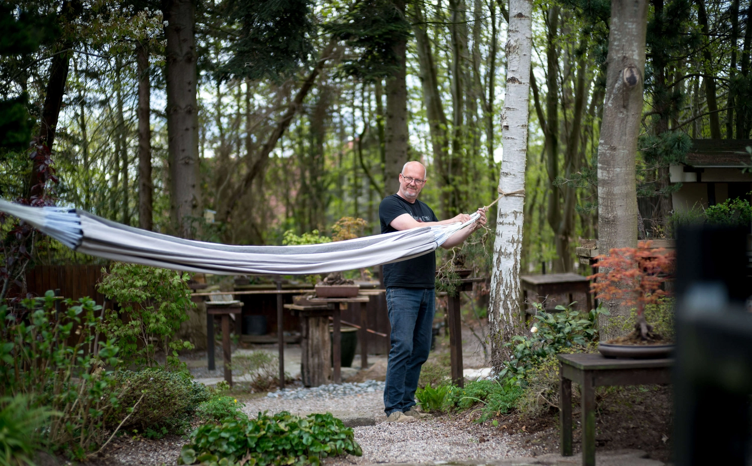 Hangmat Tropilex Family Stripes Silver 2 Hangmat Tropilex Family Stripes Silver - Afbeelding 2