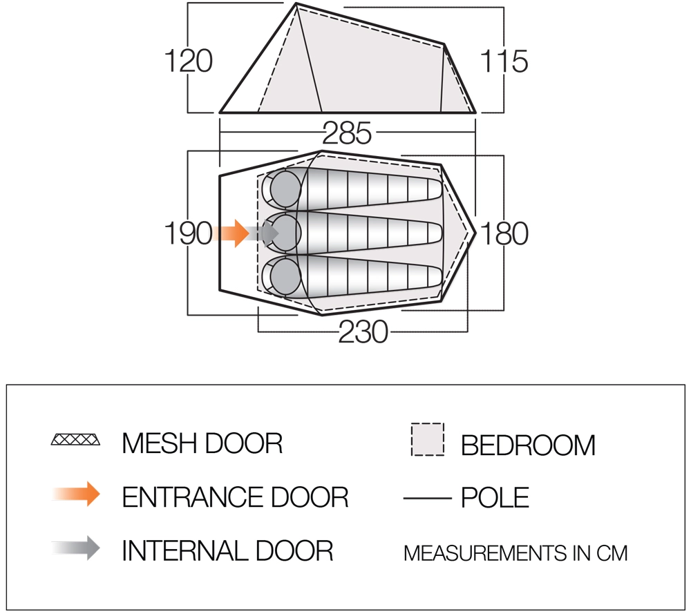 Tent Vango Soul 300 Treetops 8 Tent Vango Soul 300 Treetops - Afbeelding 8